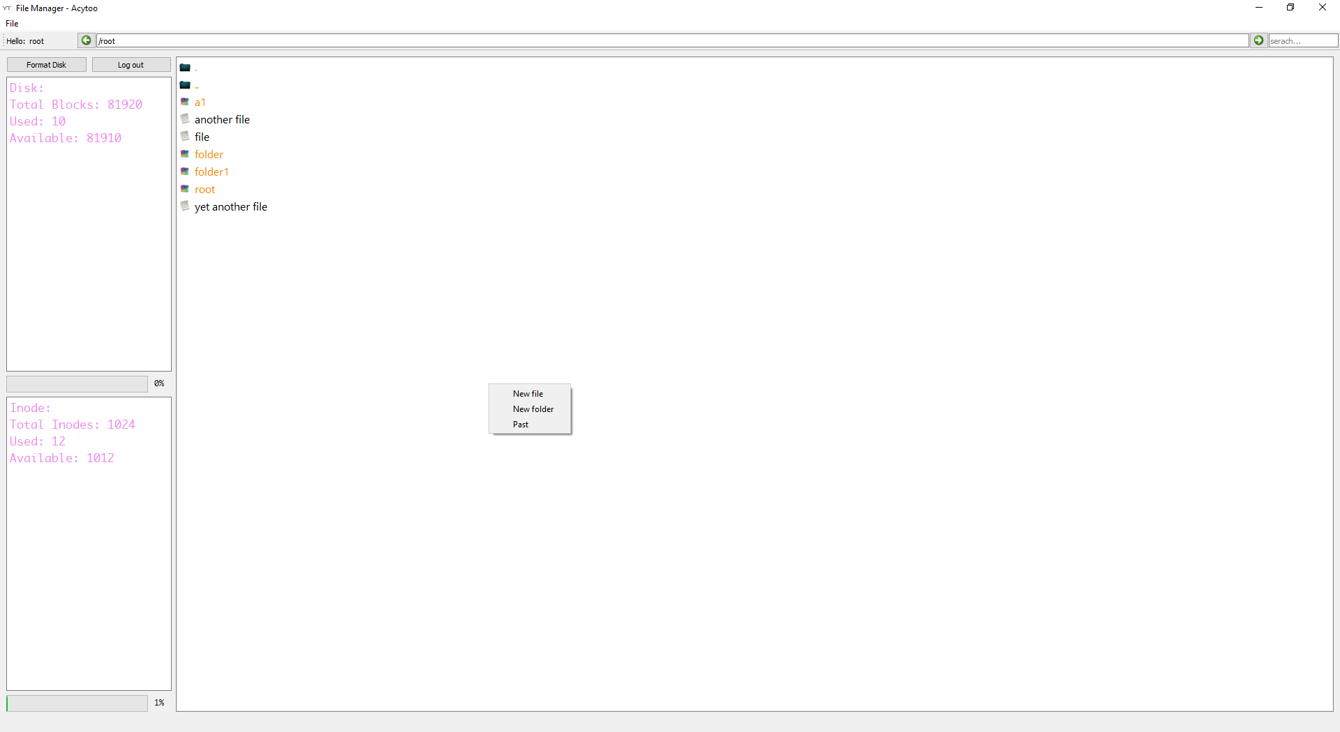 File_system_simulation: File system simulation for OS course